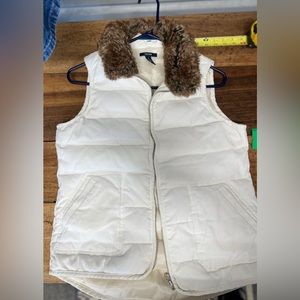 Nautica Puffer Vest Size S Cream